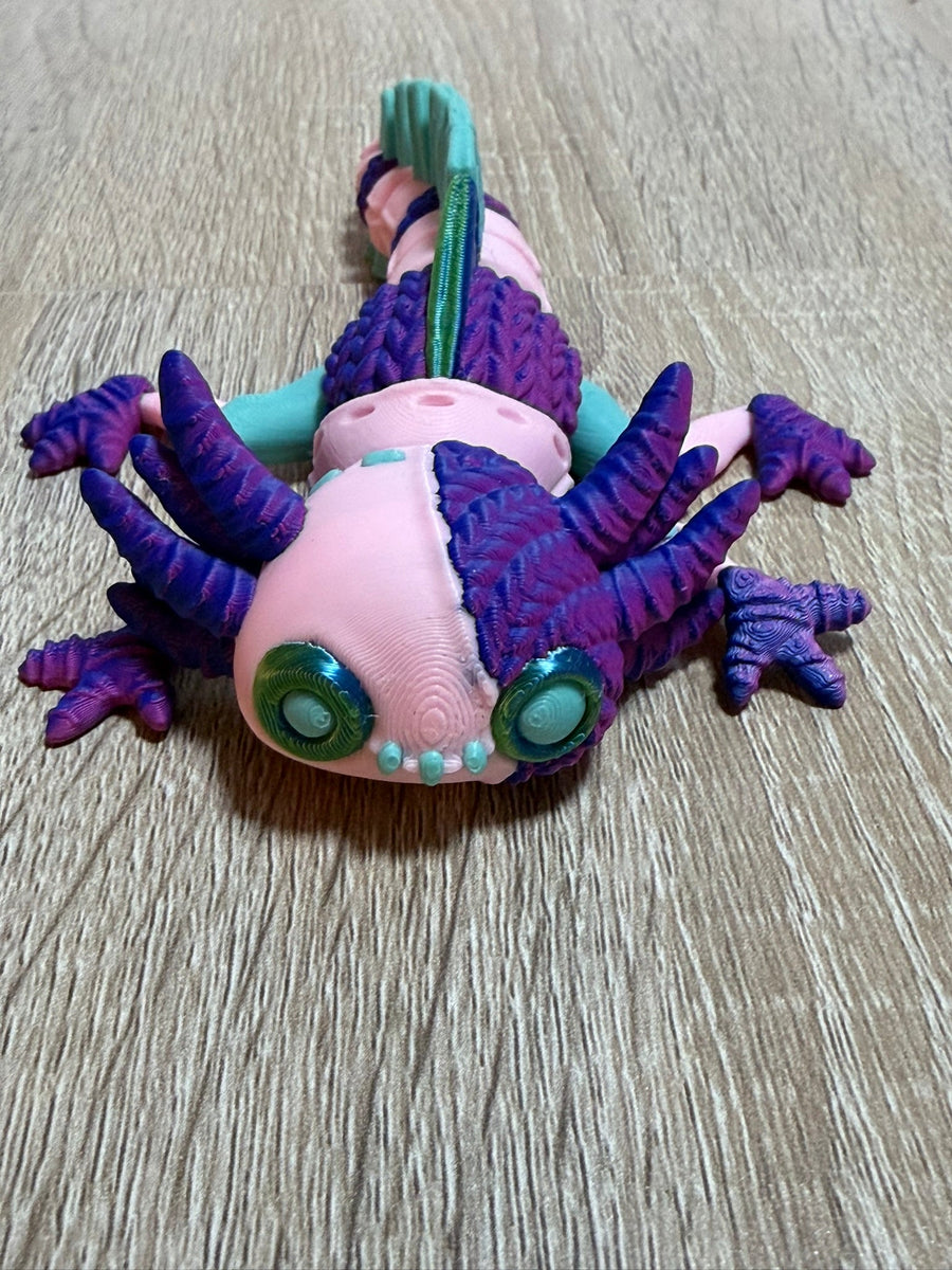 Axolotl - Twisted 3D Printed Articulated Fidget Toy