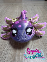 Axolotl - Flexi 3D Printed Articulated Amphibian Fidget Toy