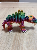 Sabertooth Skeleton - 3D Printed Articulated Fossil Toy