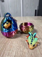 In Egg Keychain - Dragon 3D Printed Fantasy Accessory