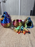 In Egg Keychain - Dragon 3D Printed Fantasy Accessory