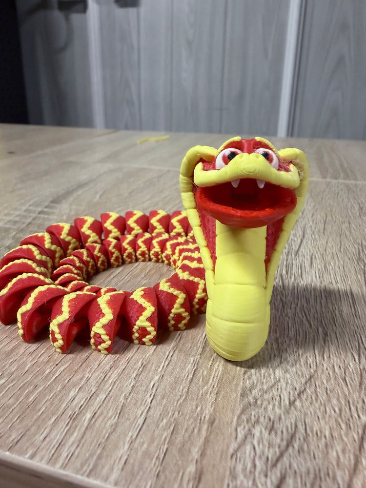 King Cobra Snake - 3D Printed Articulated Fidget Toy