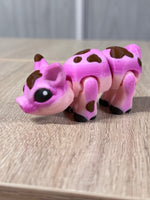 Pig - Flexi 3D Printed Articulated Farm Animal Fidget Toy