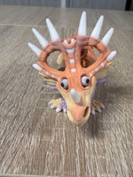 Styracosaurus - 3D Printed Flexi Dinosaur Toy - Articulated Dino Figurine - Desk Toy Gift - Made in USA