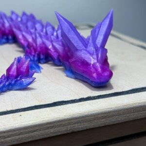 Flexi 17" Crystal Dragon Glittery Purple