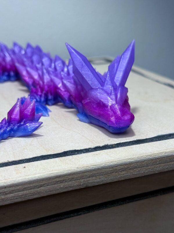 Flexi 17" Crystal Dragon Glittery Purple