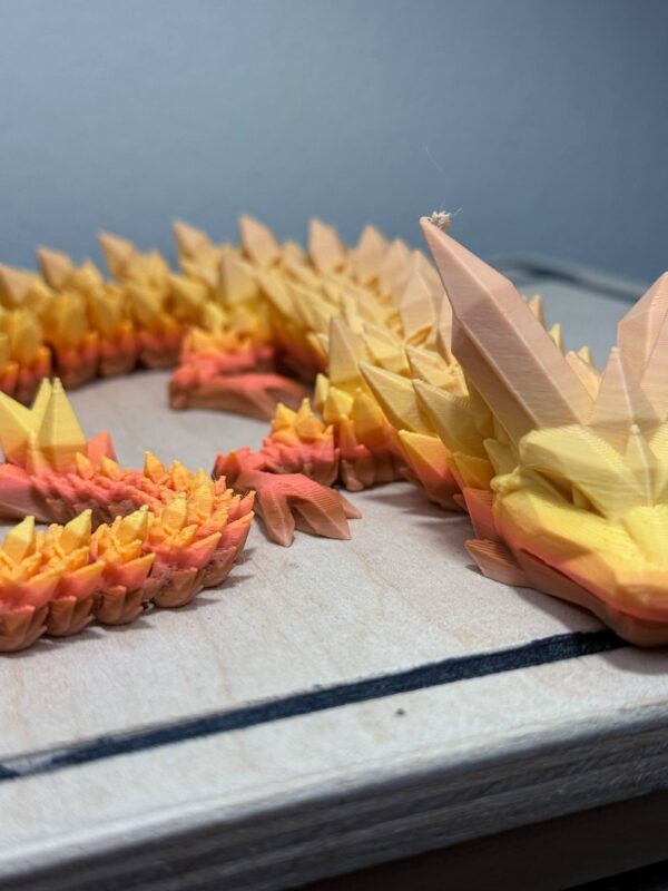 Flexi 17" Crystal Dragon Falling Leaves - Image 3