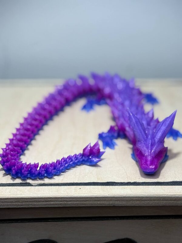 Flexi 17" Crystal Dragon Glittery Purple - Image 2