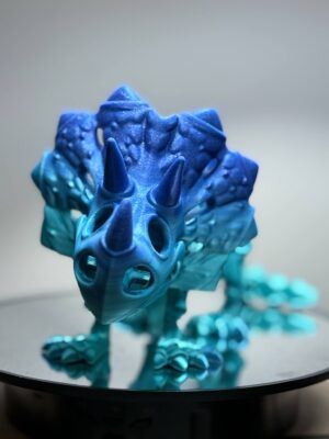 Flexi Triceratops Skeleton Azure