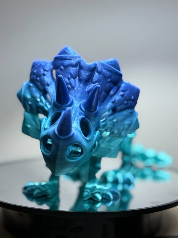 Flexi Triceratops Skeleton Azure