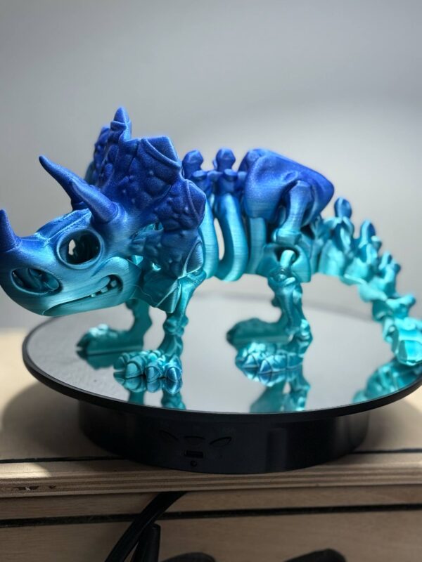Flexi Triceratops Skeleton Azure - Image 3