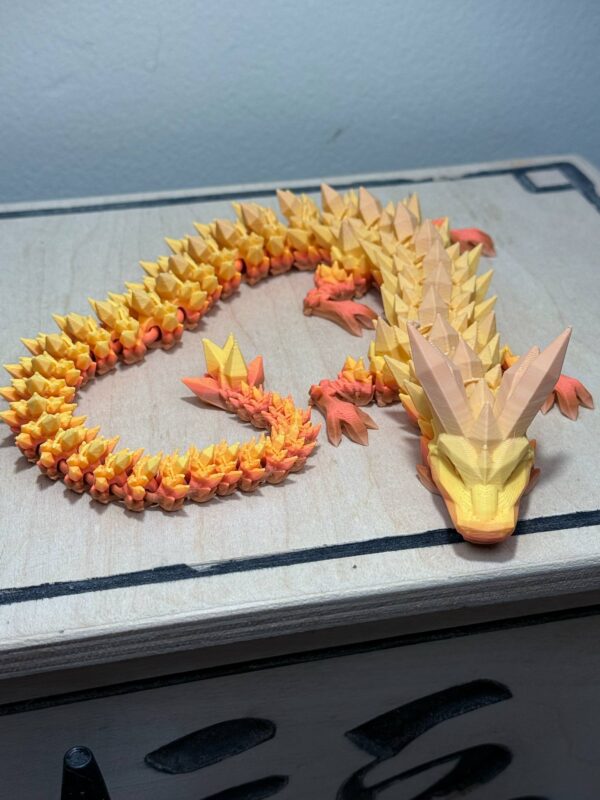 Flexi 17" Crystal Dragon Falling Leaves