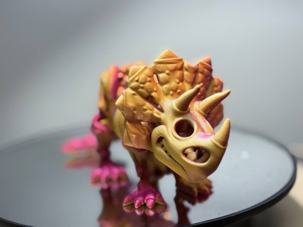 Flexi Triceratops Skeleton Maple