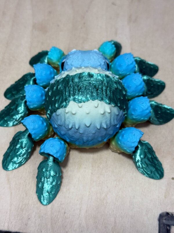 Flexi Articulating Blue Green Spider - Image 4