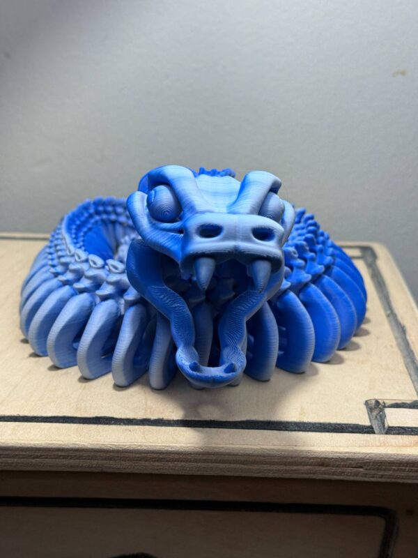 Flexi 28" Snake Skeleton BlueWhite
