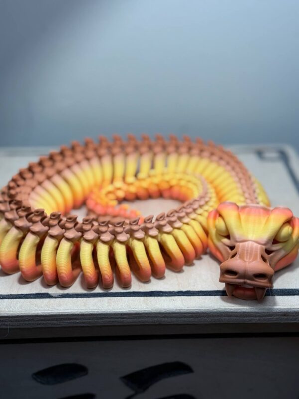 Flexi 28" Snake Skeleton Falling Leaves - Image 4
