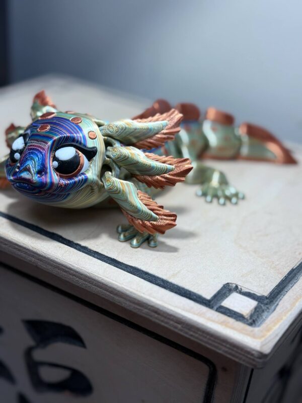 Cute Flexi Axolotl Psychadelic - Image 3