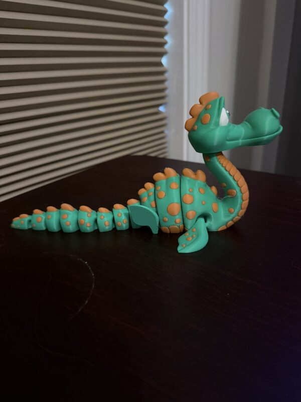 Flexi Loch Ness Monster – 3D Printed, Articulating & Legendary (9”) - Image 4