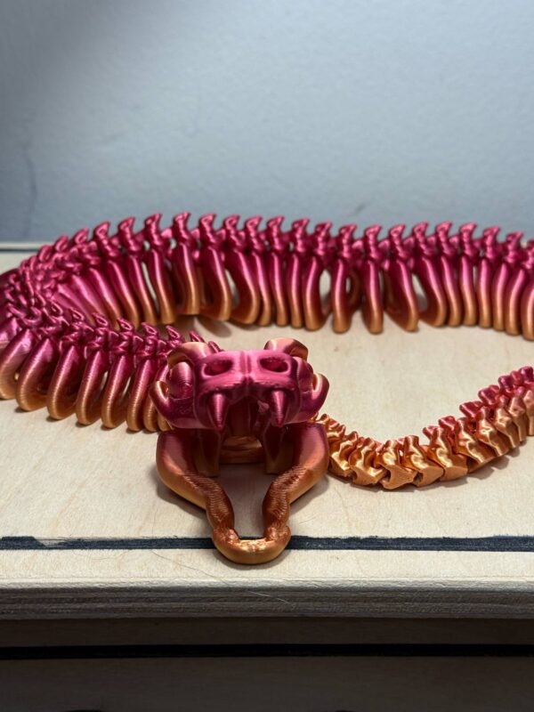 Flexi 22" Snake Skeleton RedGold - Image 5