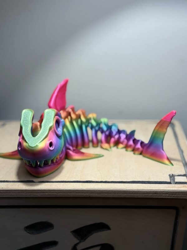 Flexi 12" Skeleton Shark Rainbow - Image 2