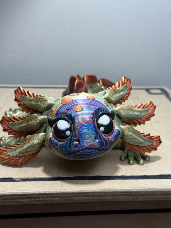 Cute Flexi Axolotl Psychadelic
