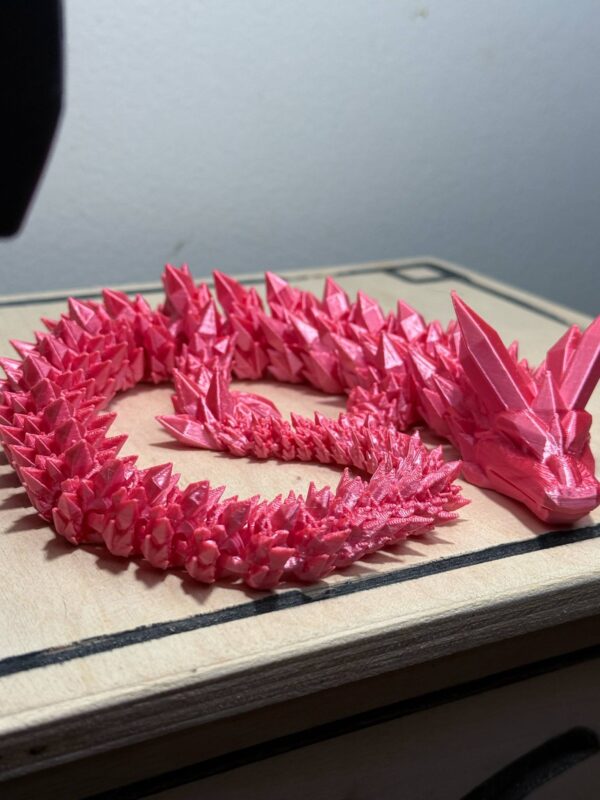 Flexi 17" Crystal Dragon Coral Pink - Image 3