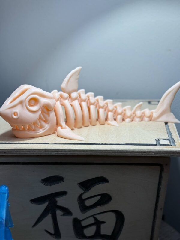 Flexi 12" Skeleton Shark Flesh Color - Image 2