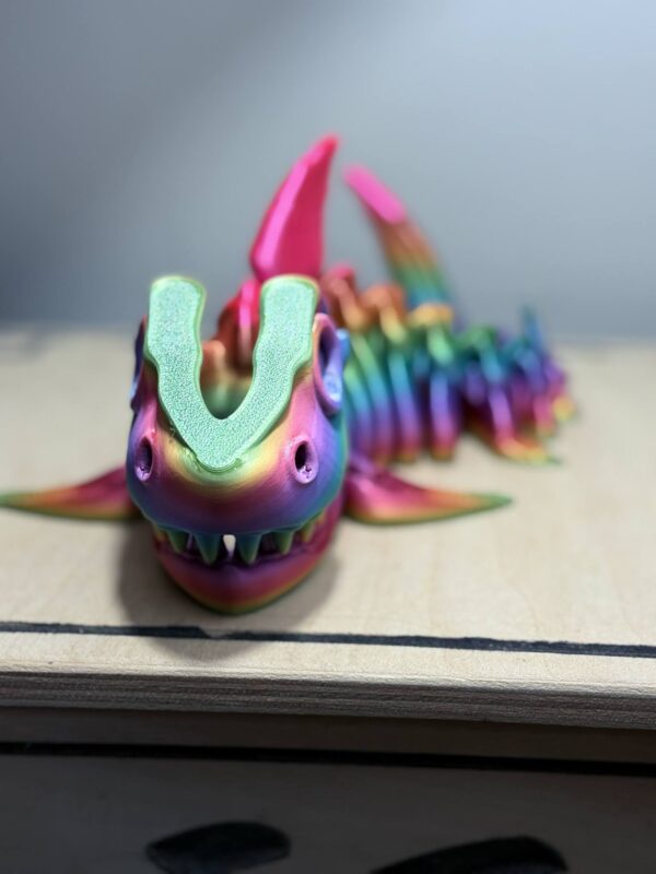 Flexi 12" Skeleton Shark Rainbow - Image 3