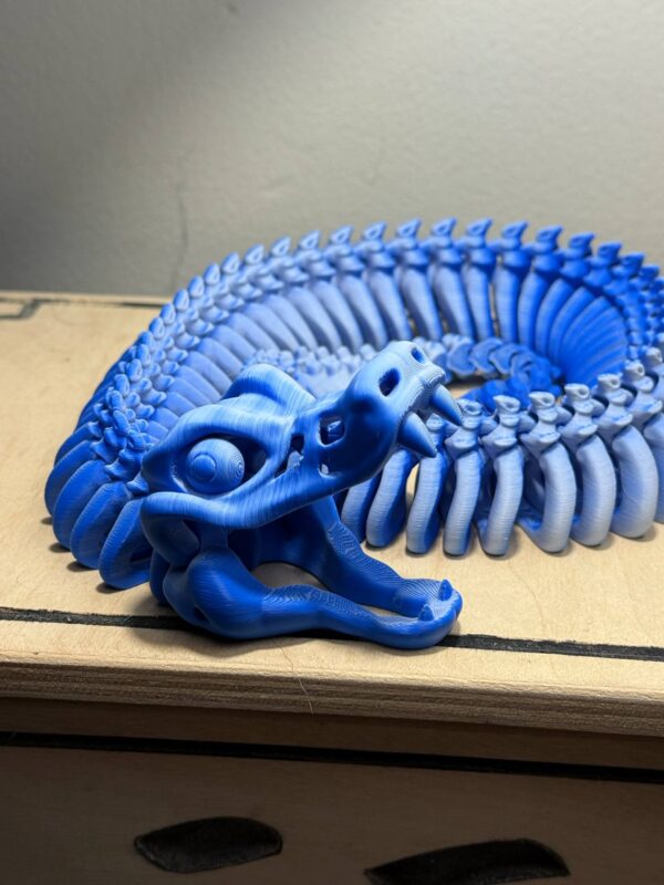 Flexi 28" Snake Skeleton BlueWhite - Image 4