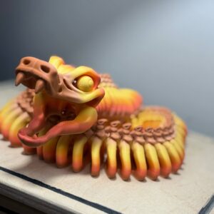 Flexi 28" Snake Skeleton Falling Leaves
