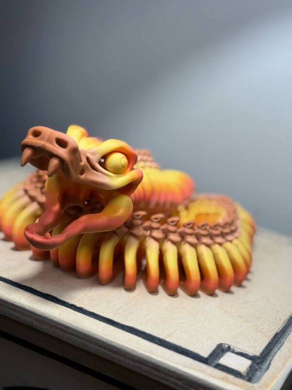 Flexi 28" Snake Skeleton Falling Leaves