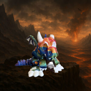 Twilight Talon: Articulated Wyvern Zombie of Chromatic Flame