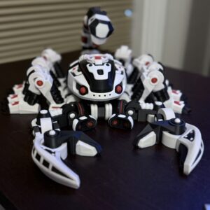 XL Cyber Scorpion – Large Articulated 3D Printed Toy (White)