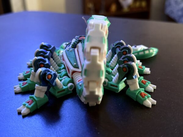 Cyber Scorpion Green – Articulated 3D Printed Toy - Image 4