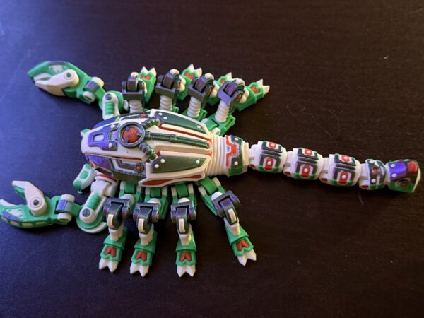 Cyber Scorpion Green – Articulated 3D Printed Toy - Image 5