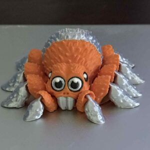 Flexi Articulating Spider Orange Silver