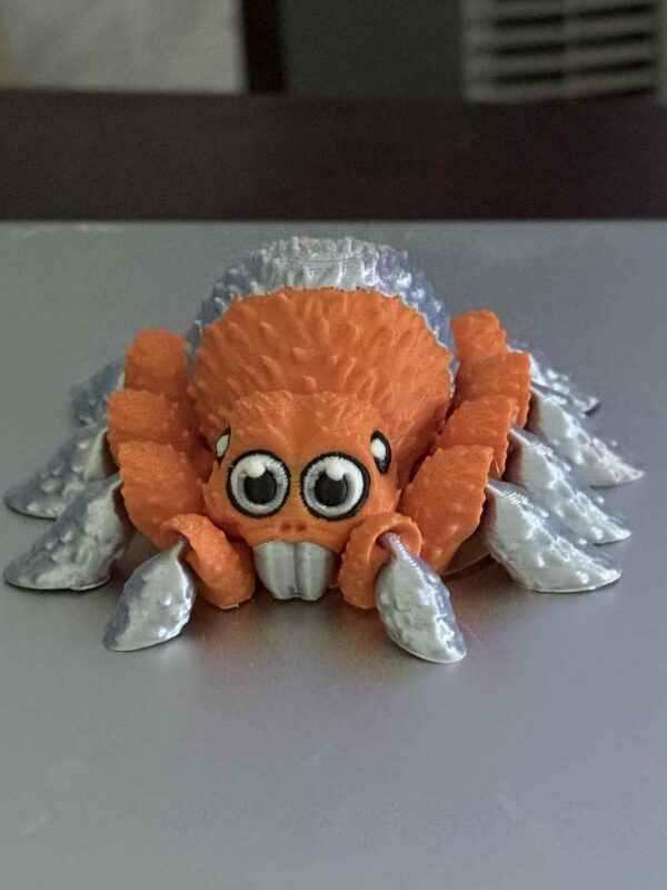 Flexi Articulating Spider Orange Silver