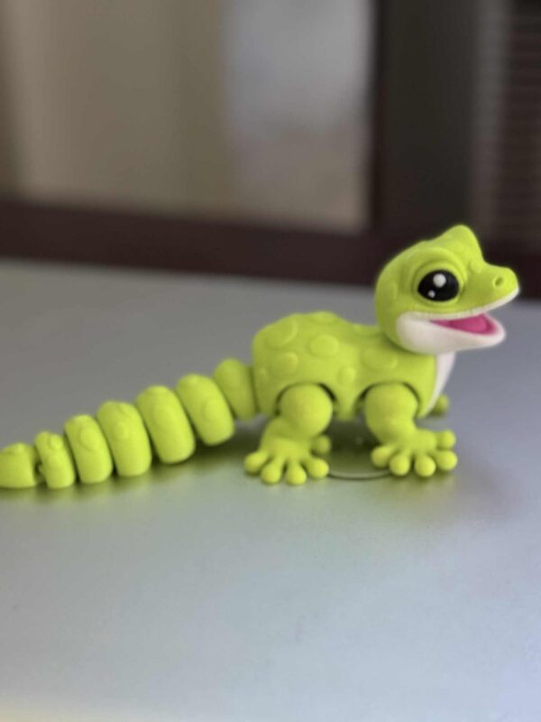 Flexi Baby Leopard Gecko Neon Yellow - Image 5
