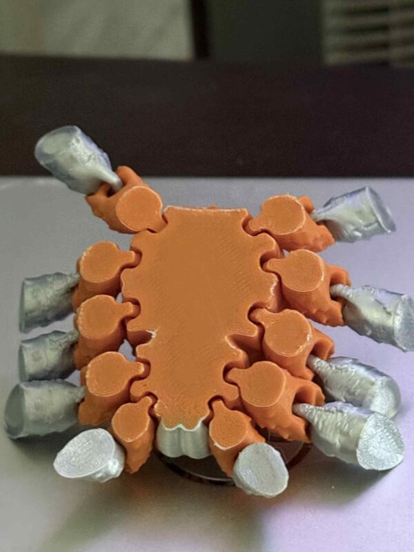 Flexi Articulating Spider Orange Silver - Image 6