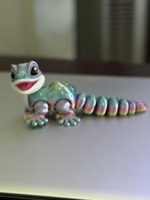 Flexi Baby Leopard Gecko Blue Pink Gradient - Image 3