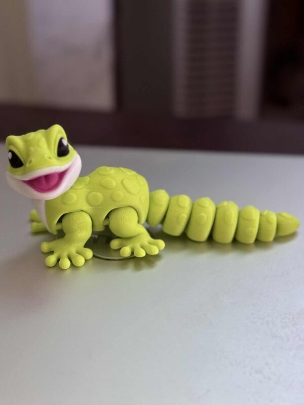 Flexi Baby Leopard Gecko Neon Yellow - Image 3