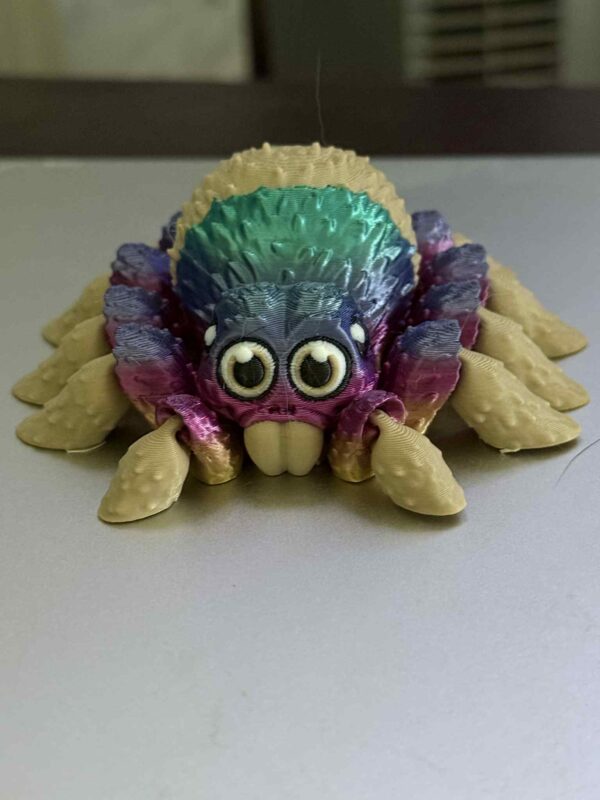 Flexi Articulating Spider Purple Green Gradient