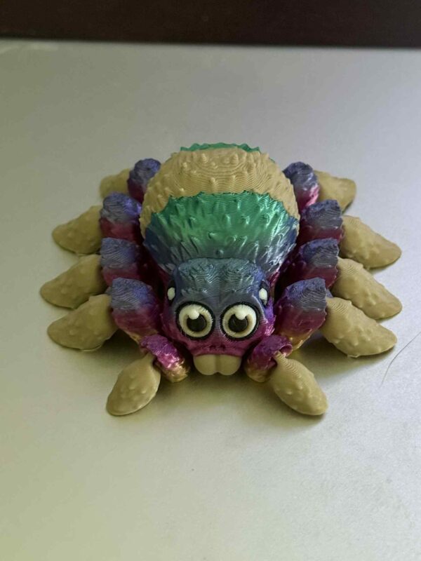 Flexi Articulating Spider Purple Green Gradient - Image 3