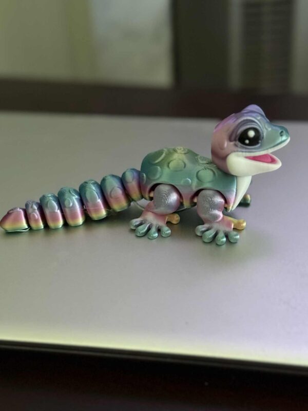Flexi Baby Leopard Gecko Blue Pink Gradient - Image 5