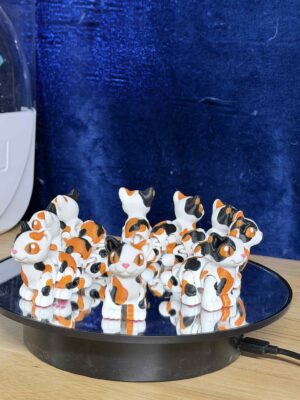 338ed612-50c5-4d96-958a-2beff513262b Mini Articulating Calico Cat Fidget Toy - 1.75-Inch Poseable 3D Printed PLA Figure - Unique Gift for Cat Lovers by CinderWing3D